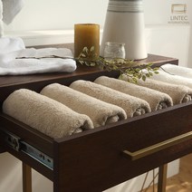 린텍인터내셔널 프리미엄40수 코마사180g 세면타올 세안수건 호텔타월 라이트베이지 10장