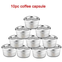 커피보관함 Capsula Delta Q NDIQ7323 필터 재사용 가능 Lavazzaa Point EP MINI 용 스테인레스 스틸 Reutilizavel 캡슐, 없음, 13.10pc