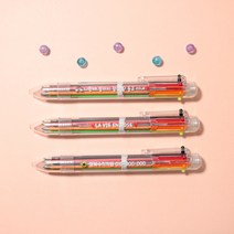 incolor 잘 써지는 6색 네임볼펜, 6색볼펜