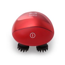 브레오 두피마사지기 전동 관리기 안마기 머리지압기 기계, 붉은색, 레드