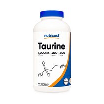 Nutricost Taurine 뉴트리코스트 타우린 1000mg 400캡슐, 400정, 1개