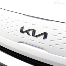 [JS AUTOMOTIVE] 기아 2022 더레이 트렁크 앞범퍼 KN로고 레터링 엠블럼 튜닝 몰딩 카본 반사스티커 인테리어 자동차 랩핑 용품, 프리즘홀로그램