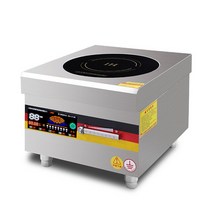 상업용 인덕션 쿠커 8000w / 고성능 전기 스토브 수프 조림 및, 01 라이트 그레이