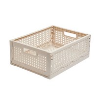 중앙브레인 폴딩박스 부품함/부품박스/정리정돈/수납보관함, 대_아이보리