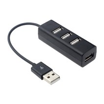 USB 멀티 2.0 허브 USB 분배기 고속 4 포트 올인원, 흰색