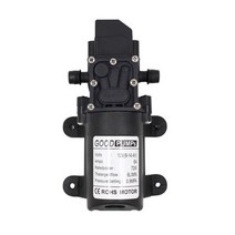 다이어프램펌프 워터 소형 12v 펌프 도자기가마 Aisitin 6a 72w 6l 압력 고압 다이어프램 물 용접 토치 냉각 라인 석 물 추가 용 자체 프라이밍, 직선 파이프