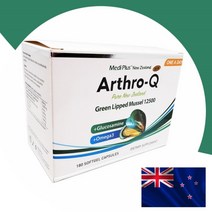 MediPlus Arthro Q 초록잎홍합 12500mg 180캡슐 초록홍합 고함량 메디플러스 초록입홍합오일 뉴질랜드초록입홍합 초록홍합