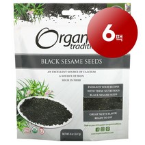 리암마켓 Organic Traditions 오가닉 트레디션 검은깨 227g 1팩, 6팩