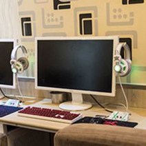 규즈몰 모니터 행거 거치대 PC방 헤드셋 걸이