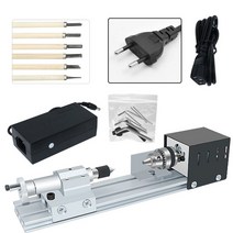 소형 탁상 미니 선반 비즈 폴리셔 기계 Diy 가공 조절 가능한 회전 도구 부처님 진주 연삭, 04 EU Plug Set B