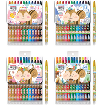 모나미 모니주 샤프식 색연필 12색 24색, 12색(블루)