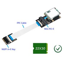 호환 컴퓨터 어댑터 부품 M.2 NGFF 키 A/E/A + E - 미니 PCI-E FPC 케이블 WiFi 무선 Adpater는 하프 사이즈 풀 네트워크 카드 지원