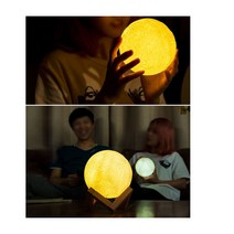 달팬던트 달등 조명 달 무드등 우주 수유등 달조명 수면 아이방 행성 침대 램프 침실 원형 무드 대형 취침, 3D입체달조명-사출성형방식형