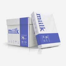 기타 A4용지 한국제지 밀크 75g A4용지1권 500매A4용지 복사용지, 단품