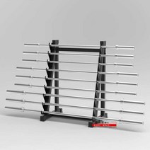 바벨 거치대 스탠드 헬스장 크로스핏 봉 정리 다이, 블랙 5단