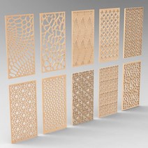 공구용 목공 파일 야스리 비트 패널 파티션 STL 파일 형식의 cnc 용 3d 모델 릴리프 중공 조각 문 및 창, 한개옵션0