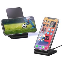 프리미엄 10W PD 고속 무선 충전기, 블랙, 1개