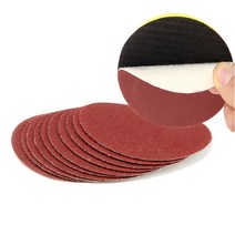 유가 샌딩페이퍼 4인치 10매 원형사포 벌크로 샌딩패드용 전동 에어 샌더페이퍼, 샌딩페이퍼 5인치 1200방X10매입