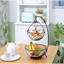 코스트코 에디파이스 2단 다용도 과일바구니 티타임 주방수납 바나나걸이, 1개