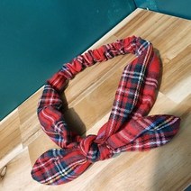 보드미 헤어밴드 반다나 터번 체크 여성 와이어 리본 밴딩 머리띠