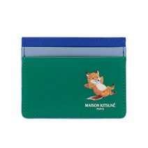 [메종키츠네] 칠랙스 폭스 카드 홀더 KU05312LC0029 P374 GRASS GREE