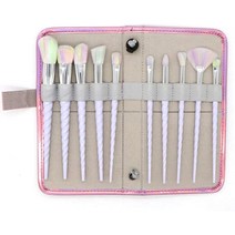 메이크업 브러쉬 세트 바다 스레드 유니콘 메이크업 브러쉬 10 나선형 컨실러 혼합 아이 섀도우 하이라이트 뷰티 브러시 세트 페이셜 메이크업 도구 - 밀키 무거운