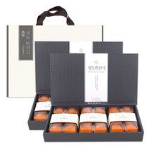 2세트구성 청도 반건시 곶감 명절 선물세트 (선물포장), 총2박스, 04_1+1청도반건시(특80호)18입