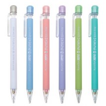제노 XENO 파스텔-큐 샤프 0.5mm 소프트터치 디자인, 6개, 바이올렛