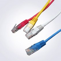 ANYPORT 고급형 컬러 랜케이블, UTP CAT.5e 1M, 그레이 -