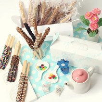 붐스토리 쉬워요 빼빼로만들기세트 빼빼로데이, 1세트, 스틱+초콜릿+포장용품