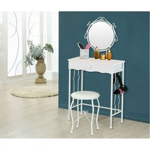 미래철재가구 철재화장대 4종세트, 01 일반형 화이트 원