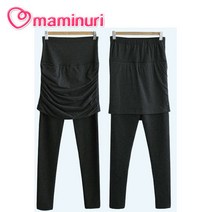 마더라이크 T.기모셔링치마인조밍크레깅스 임부용 레깅스