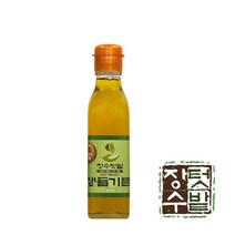 장수텃밭 국내산 저온압착 생들기름 300ml, 1병