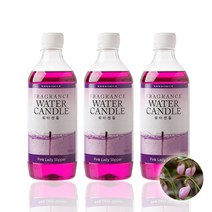 액상향초 워터캔들 500ml X 4병 + 전용심지 + 점화기, 핑크레이디슬리퍼, 4개
