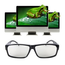 TV시청용 3D 편광안경 3D안경 3D TV 모니터 노트북, 1개