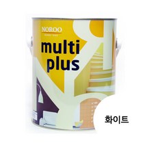 노루페인트 멀티플러스 3.8L 반광 다용도 친환경페인트, 화이트, 1개