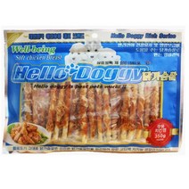 헬로도기 애견간식 350g, 우유 치킨껌, 1개