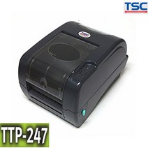 TSC TTP-247 Plus 라벨프린터 TTP247 라벨기 바코드 프린터, TTP-247plus(시리얼)+라벨거치대, 1개