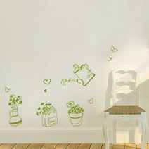 큐데코 해피가든-2 포인트스티커, 화이트(흰색)