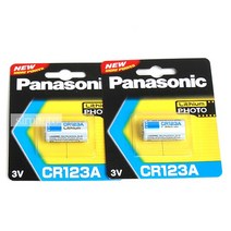 파나소닉 리듐배터리 [CR123A] 3V 1550mAh 2알 건전지, 1개, 2개