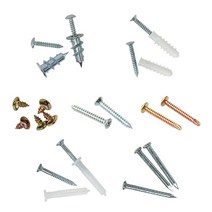 나사못/칼블럭 모음 찬넬 벽걸이선반 스페이스월 석고보드 피스, 타격앙카 5개