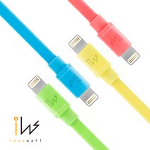 foxconn iCL90 라이트닝케이블/1m/5가지색상 충전 케이블, 핑크
