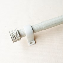 25mm 엔틱메탈 커튼봉 16자(320~480Cm), 아이보리, 길이: 16자(320~480Cm)