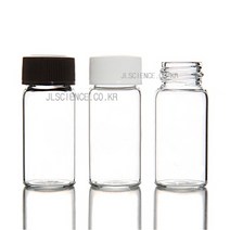 [JLS] 바이알병 샘플병 미니유리병 약병, 04-10ml(5개1set-흰색캡)