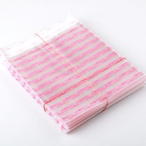 비즈아이 선물포장, 52_하트포장용비닐OPP접착14X14cm_1묶음(200개)