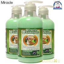 미라클 순 겸용 샴푸 유색견종 샴푸린스 T35 750ml, 1