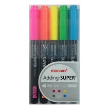 모나미)에딩 형광펜 5색세트 형광펜 마카 마카펜 필기류