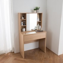 리바트이즈마인 스페이스 스마트 수납형 화장대 일반화장대, 네추럴오크