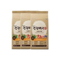 건강백서 전연령 생선 건강한 피부 애견사료, 2kg, 3개