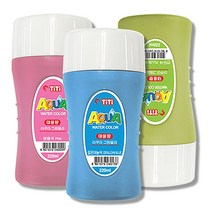 티티경인 아쿠아 220ml 대용량 물감 유아물감, $S9A_티티아쿠아 220ml : 황토색, 1개